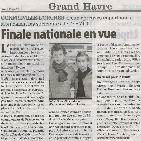 Finale des championnats de France de triathlon au lac de Madine: La saga des frères Alexandre...