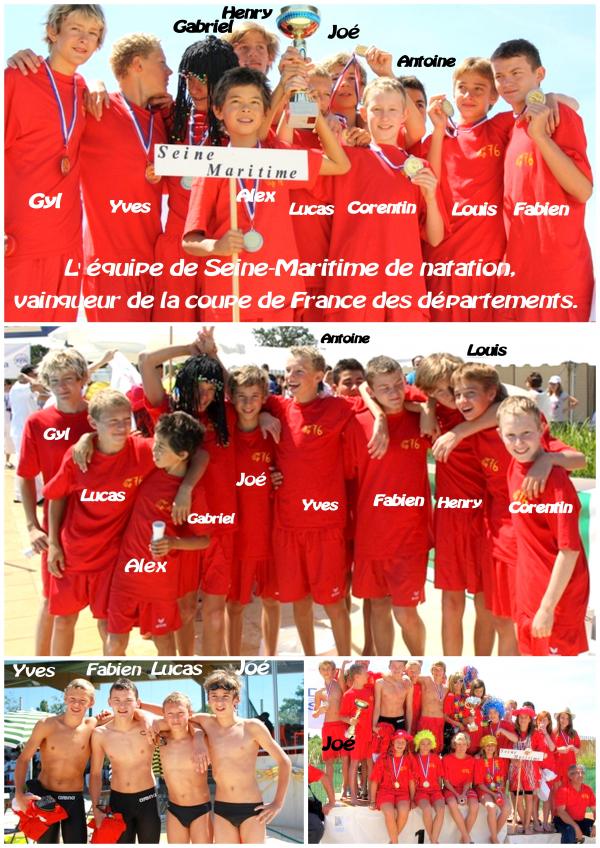 Coupe de France des départements de natation: Un ultime BRAVO!