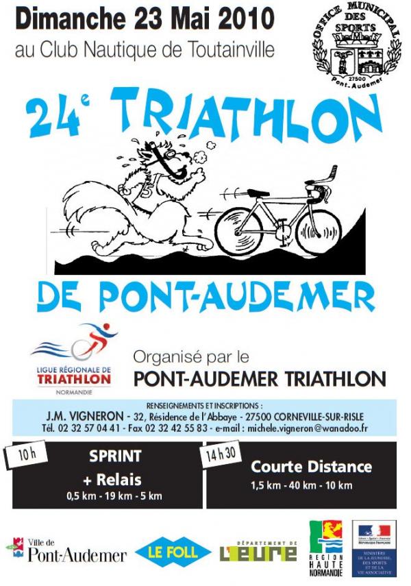 Triathlon de Pont-Audemer et meeting européen des jeunes.
